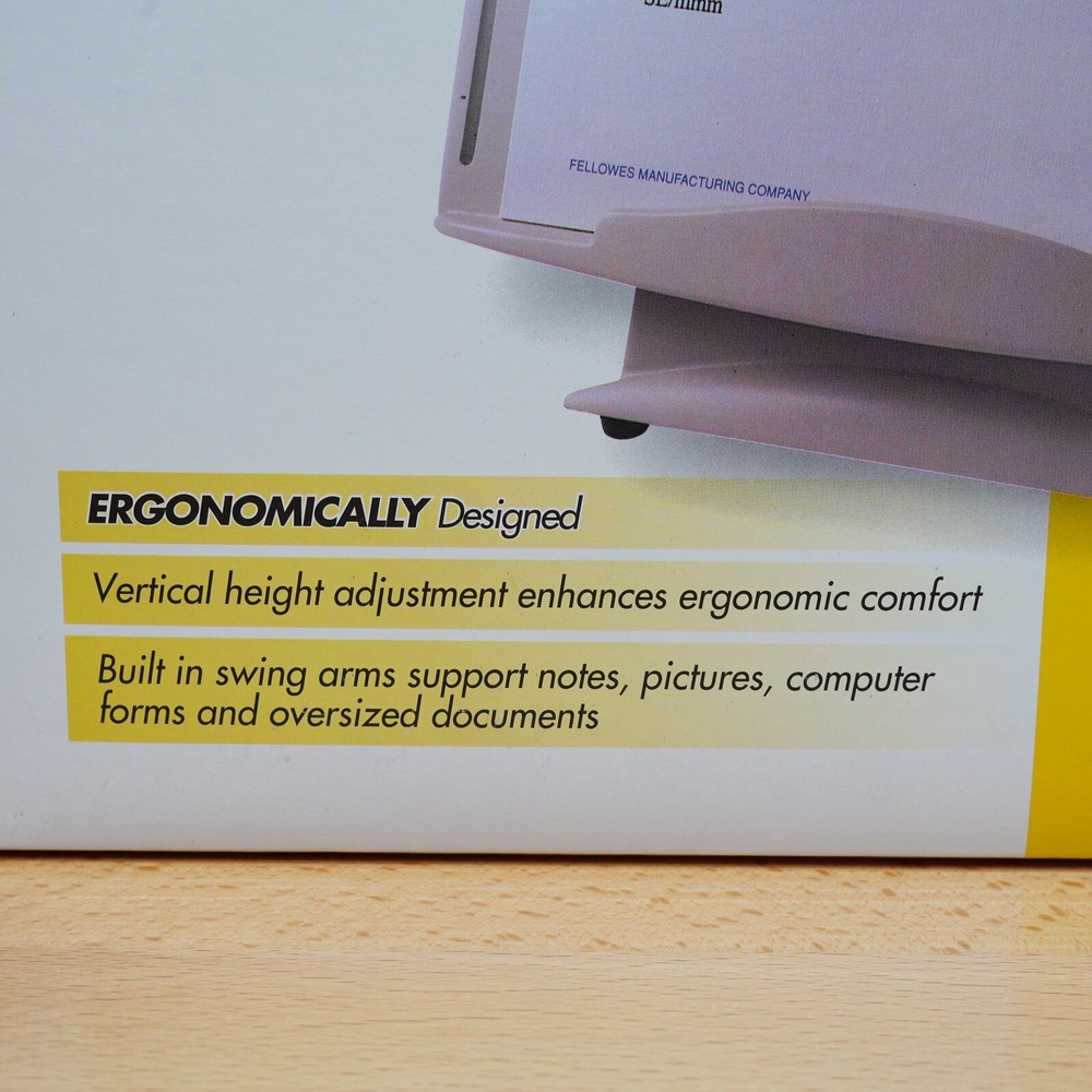 Fellowes 22100 Premium Copyholder Ergonomically Designed New In‎ Box - Picture 3 of 8